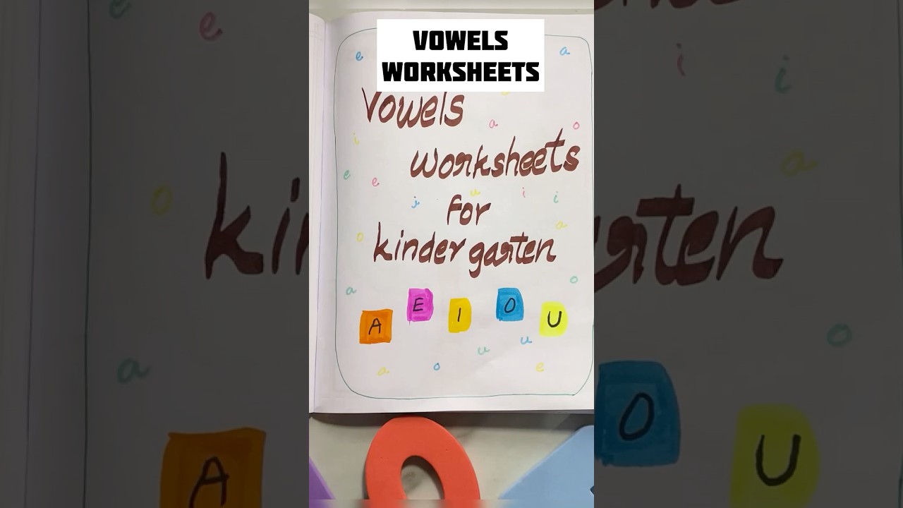 Worksheets for kids|vowels worksheets #kindergartenworksheets #vowels #earlyeducation #virlshort