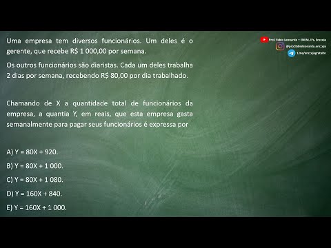 ✅QUESTÃO 168 - ENEM 2019
