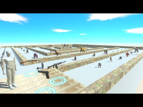 Avatar Survives In Dinosaurs Labyrinth - Animal Revolt Battle Simulator ARBS