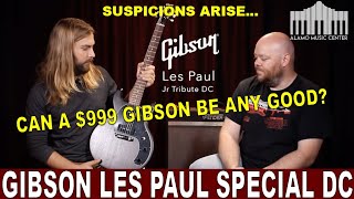 Video thumbnail for Can a $999 Gibson be any good? We find out! | Gibson Les Paul Special Tribute Doublecut by Alamo Music Center