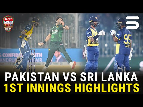 1st Innings Highlights | Pakistan vs Sri Lanka | Match 06 | Tri Nation Series | PCB | M3W1U