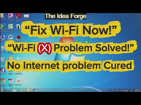 Fix Wi-Fi in Seconds | Cross (X) on Wi-Fi & No Internet Problem Solved