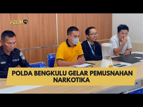 POLDA BENGKULU GELAR PEMUSNAHAN NARKOTIKA