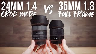 Sony 24mm 1.4 vs Sony 35mm 1.8 | BUT With Crop Mode | A7RIII vs A7III