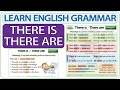 THERE IS THERE ARE In English Sentences Questions Learn English Grammar Woodward English