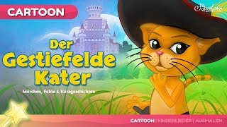 Der Gestiefelde Kater Gute Nacht Geschichte | Märchen für Kinder | Animation HD auf Deutsch