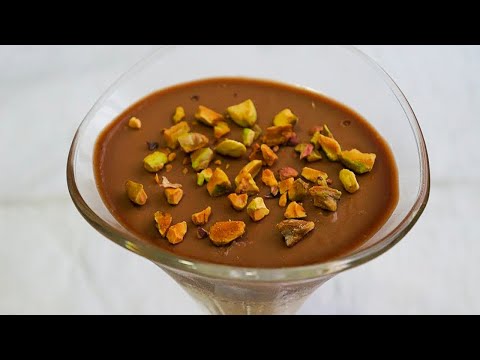 Natillas de nutella con pistachos