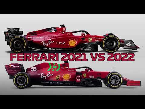 FERRARI F1 2021 vs 2022 Car