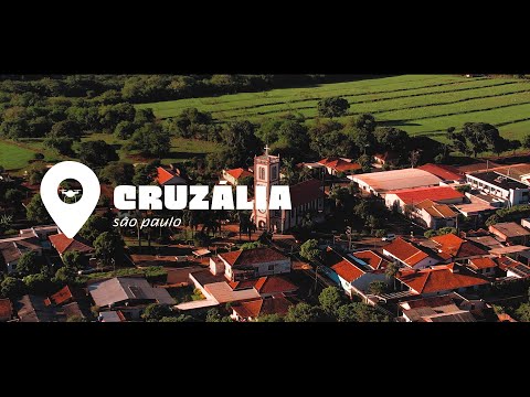 Cidade de Cruzália/SP por um drone