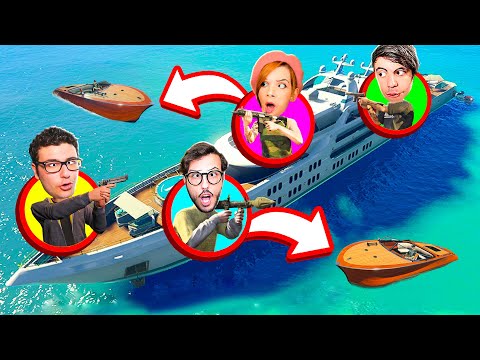 I NOSTRI NEMICI CI VOGLIONO RUBARE LO YACHT! - GTA 5