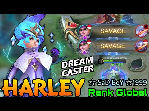 2x SAVAGE Harley Dream Caster New COLLTECTOR Skin Gameplay! - Top Global Harley by ☆ SaD BoY ☆1999