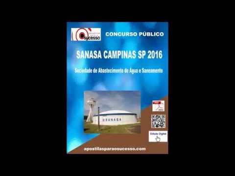 Apostila SANASA CAMPINAS SP 2016 Psicólogo