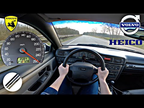 1999 VOLVO C70 2.3 T5 HEICO TOP SPEED DRIVE AUF DEUTSCHER AUTOBAHN 🏎