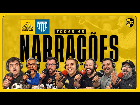 CRICIÚMA 2x1 AVAÍ | TODAS AS NARRAÇÕES | CAMPEONATO CATARINENSE 2026 - 2ª RODADA