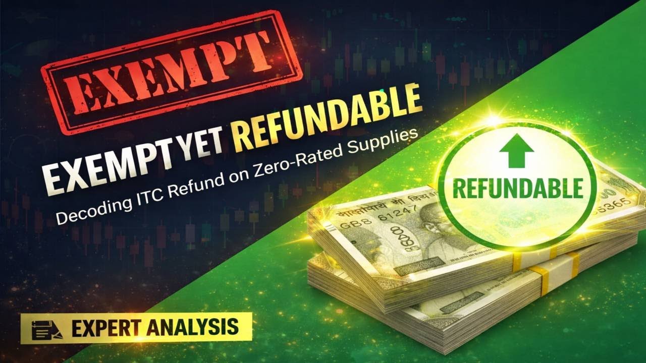 02-GST Refund Simplified: How to Claim ITC Refund for Zero-Rated Supplies
