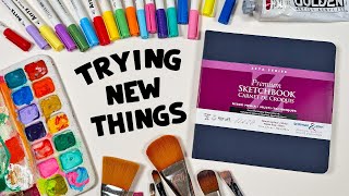 Getting Out of My ART RUT: New Sketchbook and Art Adventures