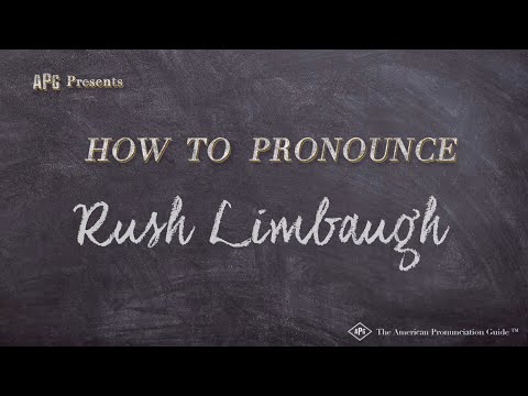 How to Pronounce Rush Limbaugh (Real Life Examples!)