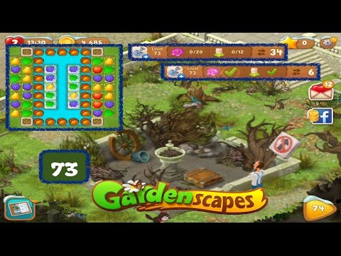 Gardenscapes New Acres - LVL73 The Fountain, Frozen Blocks and Acorns.