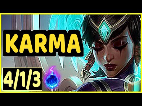 KARMA VS SWAIN - 4/1/3 KDA SUPPORT GAMEPLAY