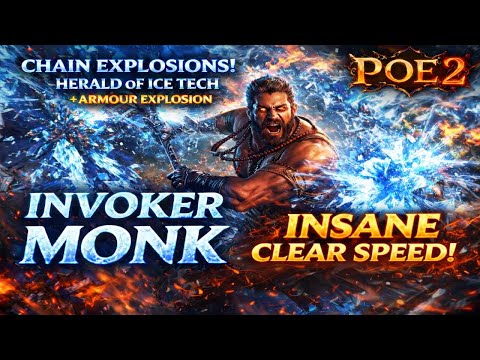 Path of Exile 2 [0.4] Chain Herald Spining Monk Build  (Screen Clear mapping)