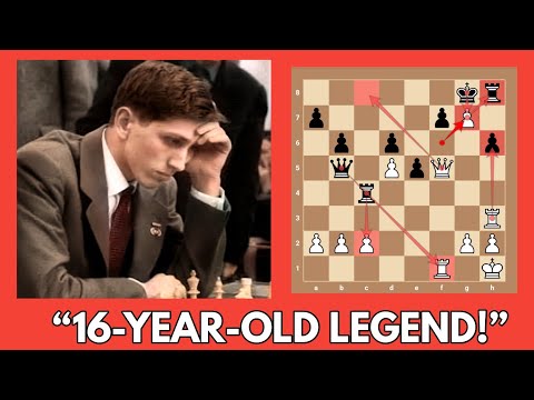 “16-Year-Old Bobby Fischer’s BRILLIANT Attack | Fischer vs Kupper 1959”