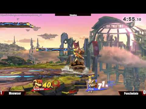 SmashaPalooza 43: Winners - Meowser (Bowser) vs Poncholate (Fox)