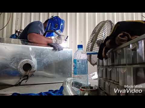 Custom aluminium fuel tank