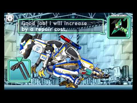 Repair Dino Robot T-REX - Cops + Terminator - Full Game Play - 1080 HD