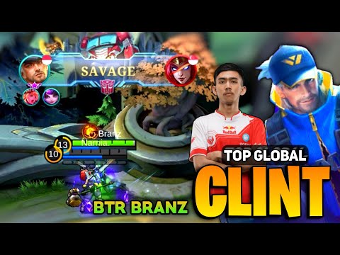 PERFECT SAVAGE! Clint Goldlane Perfect Gameplay [ Top Global Clint Gameplay ] By BTR Branz - MLBB