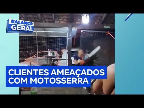 Homem ameaça clientes de bar com motosserra após desentendimento em Jarinu (SP)