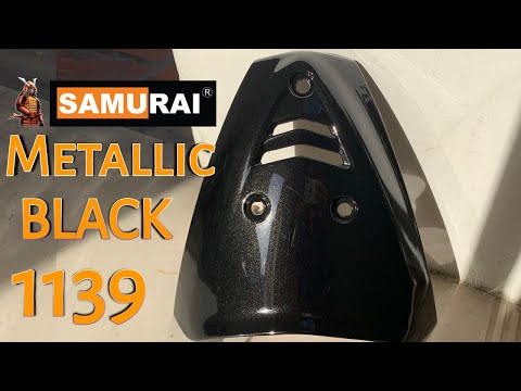 TIP to Spray Samurai Paint Metatllic BLACK 1139 #samuraipaint #metallicblack#1139
