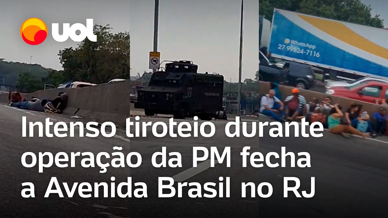 Tiroteio fecha Avenida Brasil na altura da Cidade Alta durante operação no Complexo de Israel; vídeo