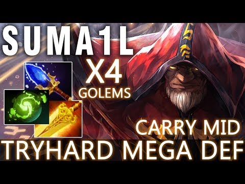 SumaiL Warlock Carry Mid - 4 Golems + Radiance Tryhard Mega Def