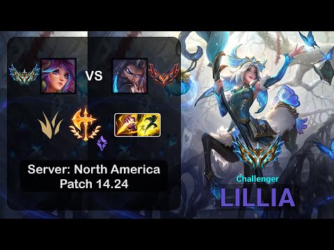 Lillia Jungle vs Udyr - NA Challenger - Patch 14.24