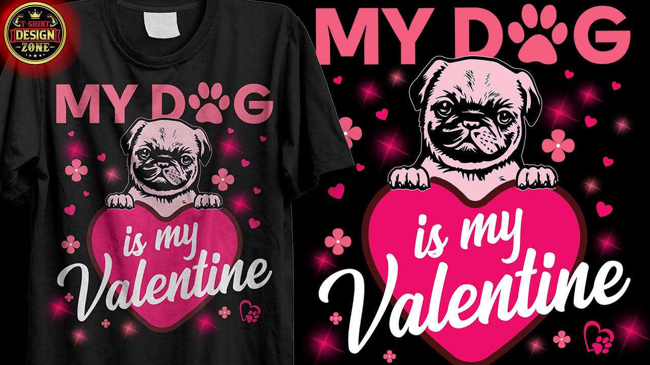Valentine day t-shirt design adobe illustrator tutorial | Vintage T-Shirt Design #t-shirt design