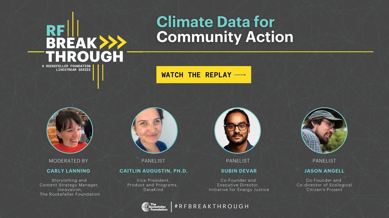 #RFBreakthrough | Climate Data for Community Action