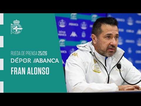 Rueda de Prensa de Fran Alonso previa al FC Levante Badalona - Dépor ABANCA