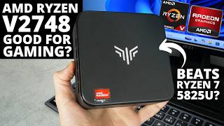 KAMRUI E3B REVIEW: Is AMD Ryzen V2748 a GOOD UPGRADE for This Mini PC?