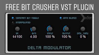 Video thumbnail for Delta Modulator BitCrusher by Xfer Records (FREE VST PLUGIN) by Produccions F 2 F
