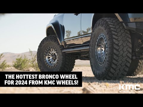 KMC KM552 IMS - 17x9 - Machined with Black Ring - 2022 Ford Bronco