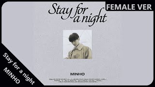 Download lagu MINHO - Stay for a night | Female Version | REQUESTED mp3