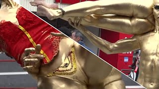 金粉ショー　下半身の肉体美　高円寺びっくり大道芸