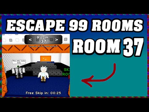 ROOM 37 ESCAPE 99 ROOMS Roblox Walkthrough [Full Guide English] 🗝️