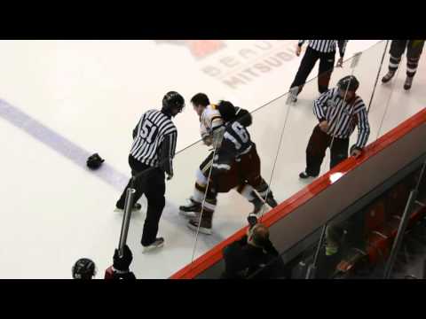 Combat / Fight Jérémie Malouin vs Jérémy V.-Bélanger, LNAH, 13-11-15
