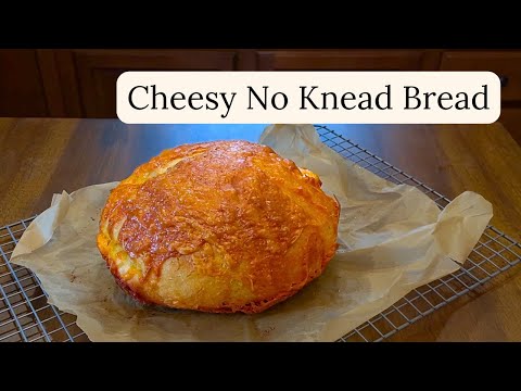 Cheesy No Knead Dutch Oven Bread Recipe