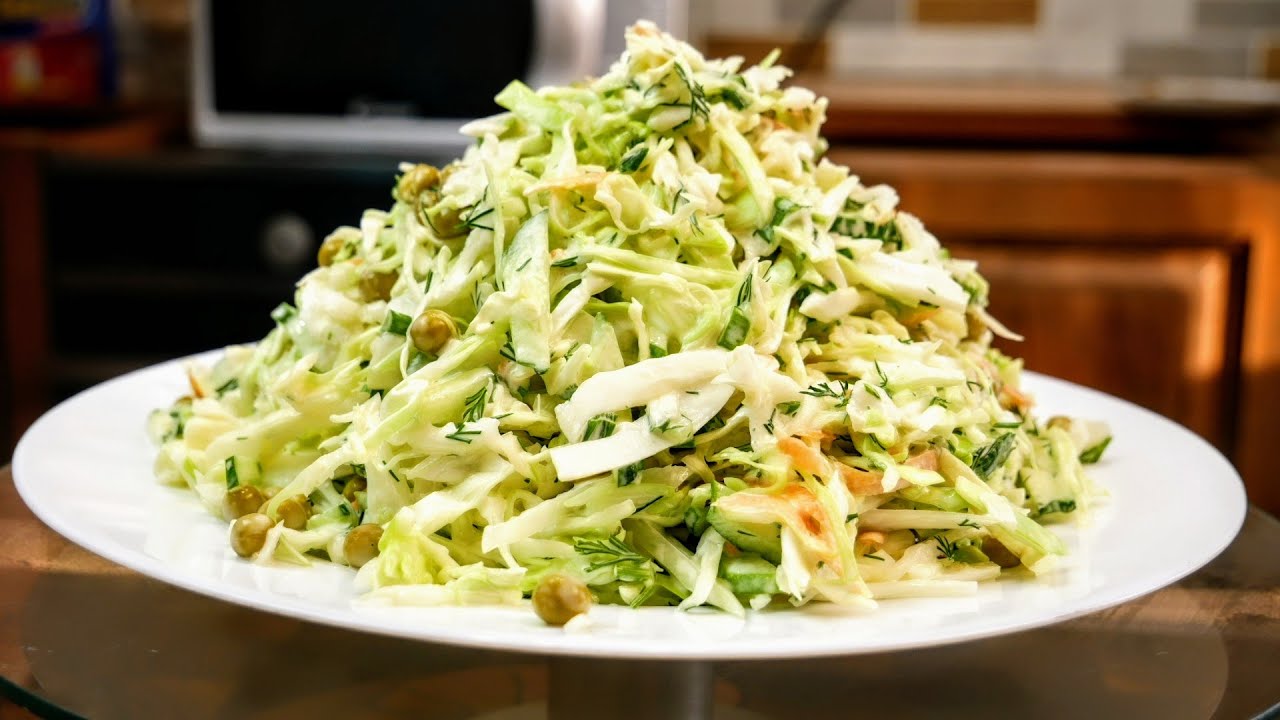 Давно забытый рецепт салата из капусты