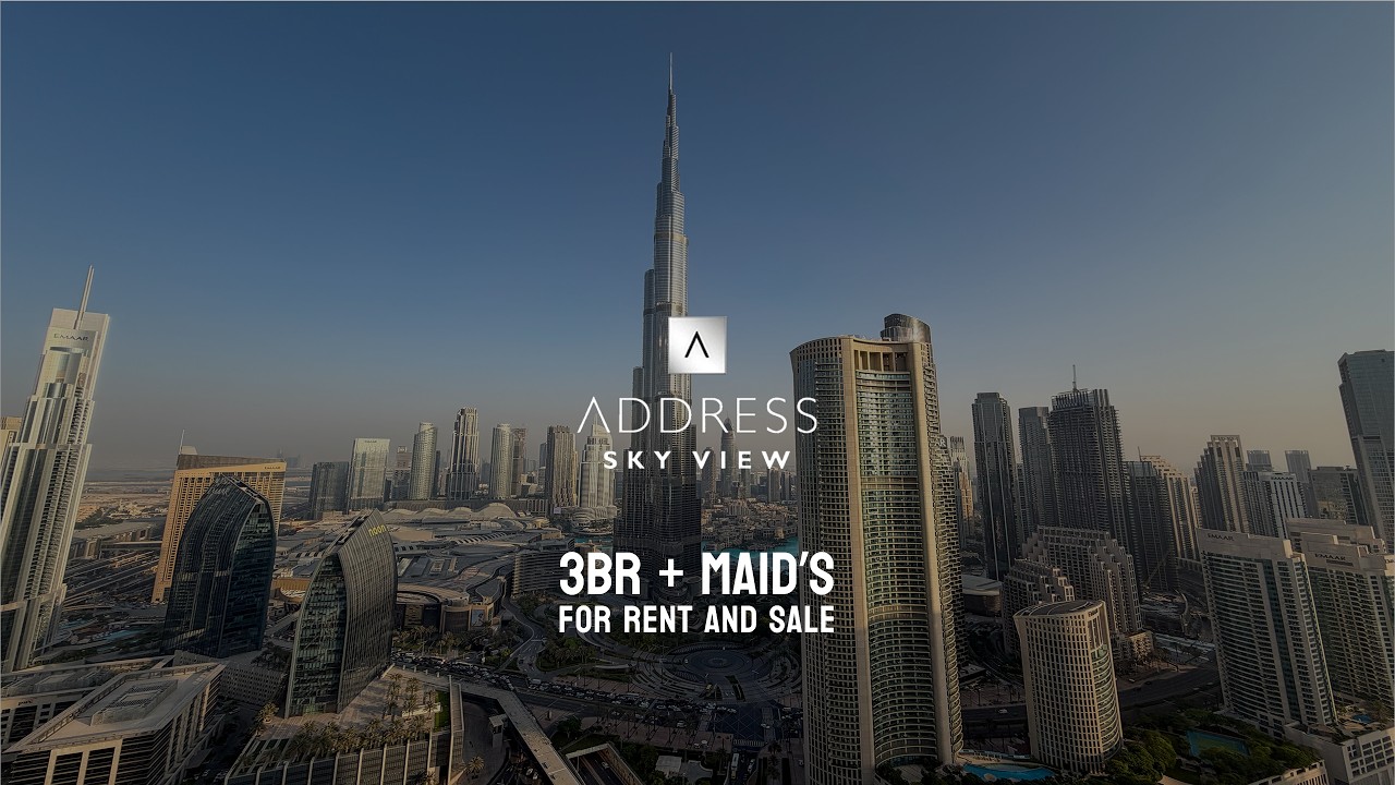 3 Bed+ Maid | Burj Khalifa View | Furnished video