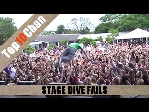 Top 10 Stage Dive Fails