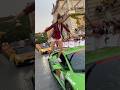 Model falls on Lamborghini and DENTS IT! #lamborghini #gumball #gumball3000 #model #fail