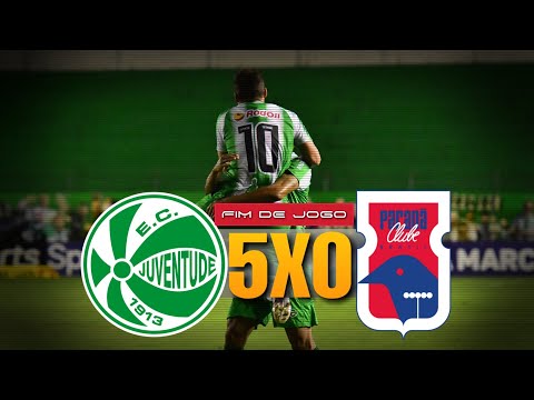 Juventude 5X0 Paraná | Atuação sem reparos do verdão!
